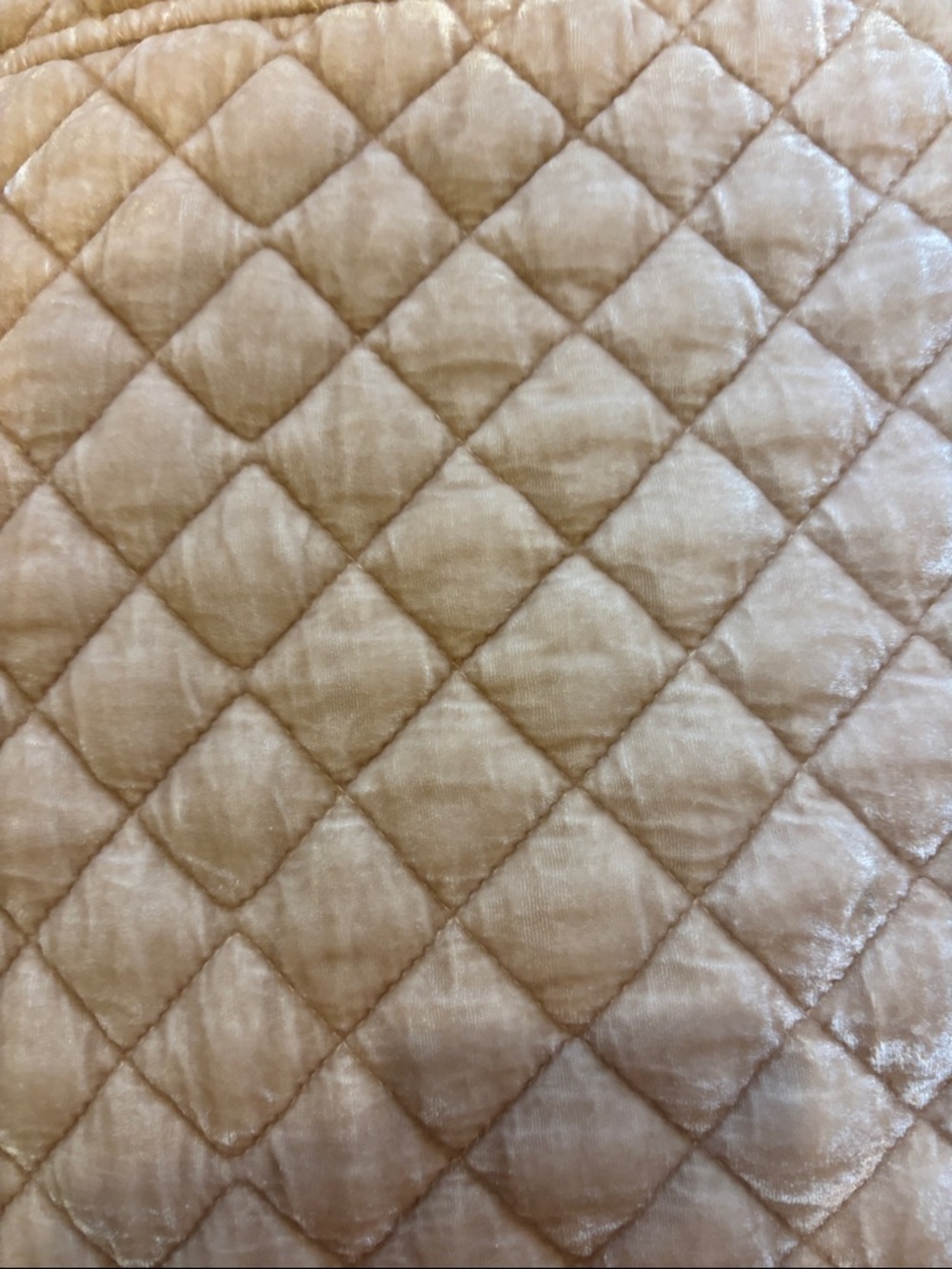 Quilted Velvet Bedspread - Blush - King plus two euro covers